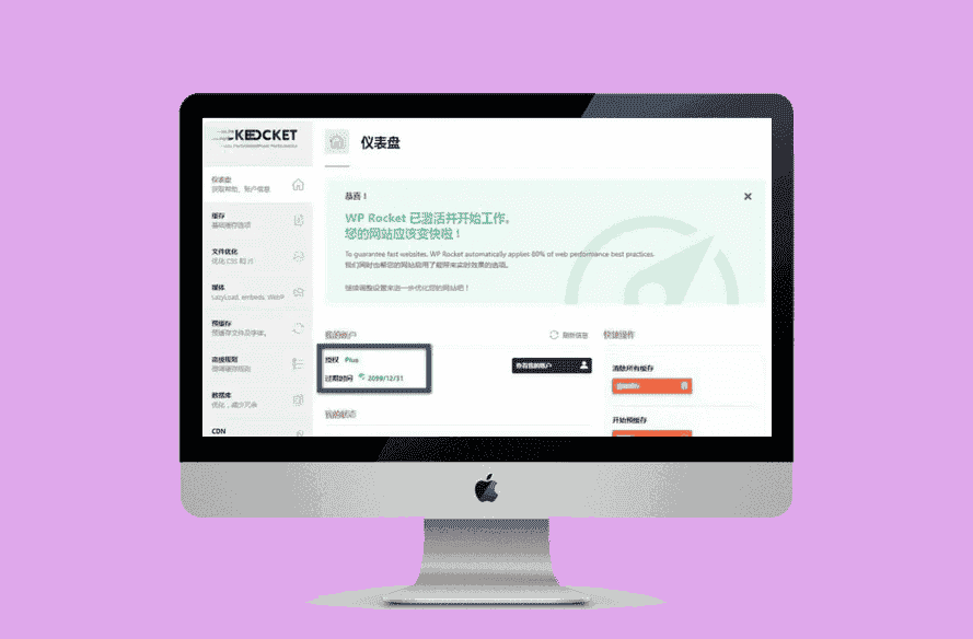 WP Rocket 3.10.1 去广告已授权 安装即为增强版-源码宝